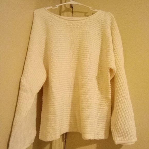 Roaman's Sweaters | Nwt Roaman's Chunky Knit Roll Neck Sweater | Color: Cream | Size: 12 | Watertowersvin's Closet